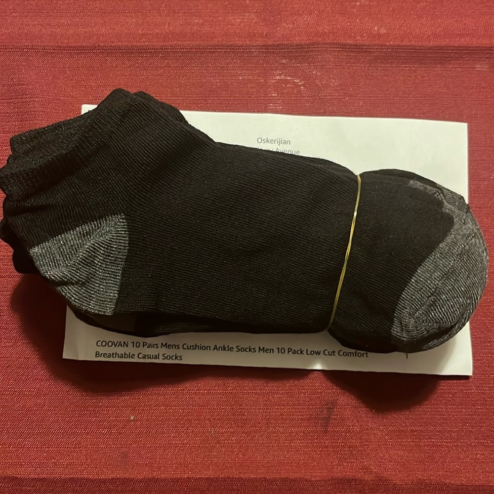 🆕 COOVAN 10 pairs men’s ankle socks